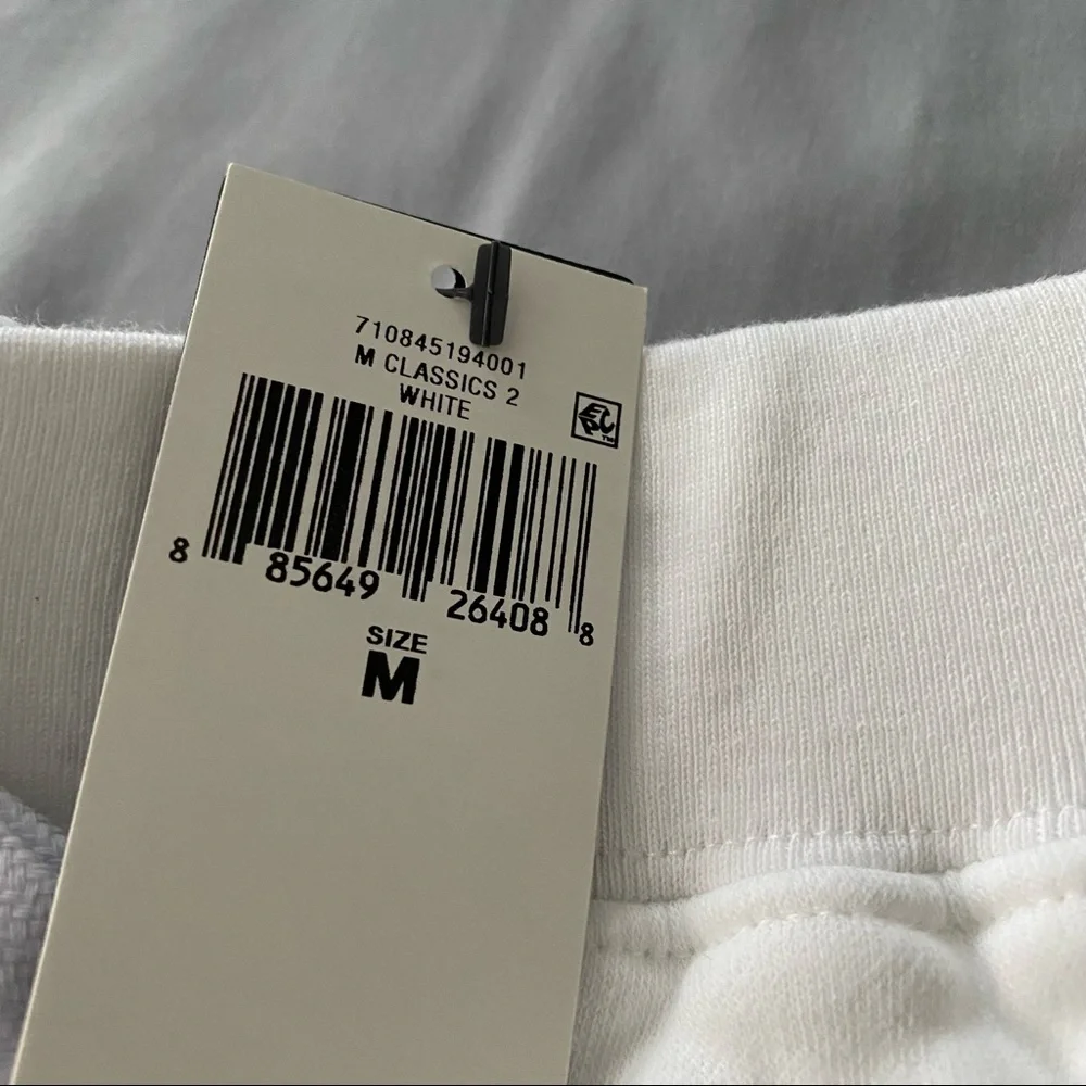 Polo Ralph Lauren Fleece Shorts - 8 inch - White - NEW Medium